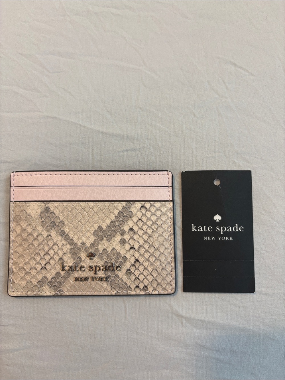 kate spade Pink & Snake-Print Card Case - Picture 5 of 5